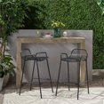 thumbnail image 4 of Noble House Tabouret de Bar Moderne en Fer Baltimore pour Extérieur Noir Mat (Ensemble de 2), 4 of 13