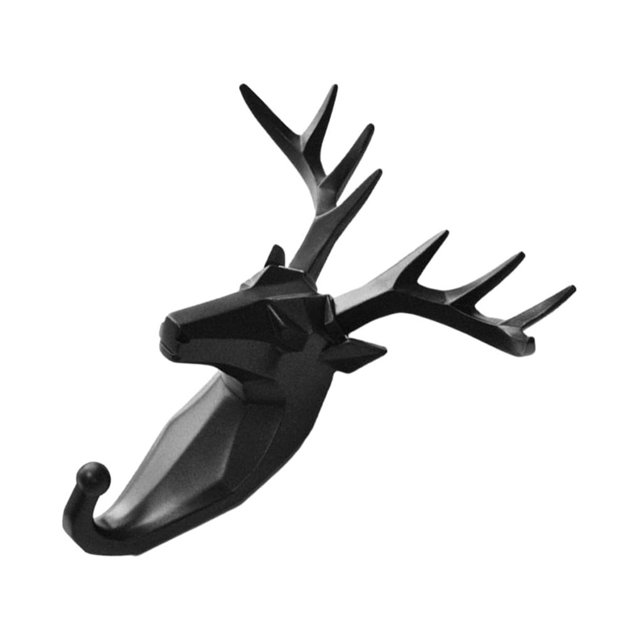 Wweixi Coat Hooks Easy To Install And Wide Application For Added In Daily Life black (deer) 1Set