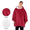 thumbnail image 2 of Bare Home Couverture Portable en Sherpa Pelucheuse - Duveteuse et Douce - Légère - Adulte, Rouge, 2 of 7