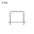 thumbnail image 3 of Unique Bargains Square U-Bolts 2 Sets 87mm Inner Width 100mm Length M10 304 Stainless Steel U Clamp Bolt, 3 of 5