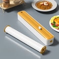 thumbnail image 4 of Refillable Magnetic Plastic Wrap Dispenser with Slide Cutter, Sturdy Food Cling Wrap Film Cutter, Press and Seal Plastic Wrap, Plastic Wrap Dispenser with Cutter, 4 of 6