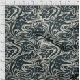 thumbnail image 4 of oneOone Polyester Spandex Teal Blue Fabric Abstracts Craft Projects Decor Fabric Printed By The Yard 56 Inch Wide, 4 of 4