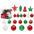thumbnail image 1 of Pisexur 45PCS Christmas Ball Ornaments Set - Assorted Shatterproof Hanging Tree Ornament Set with Reusable Hand-held Gift Package for Xmas Tree Holiday Party and Home Decor, 1 of 9