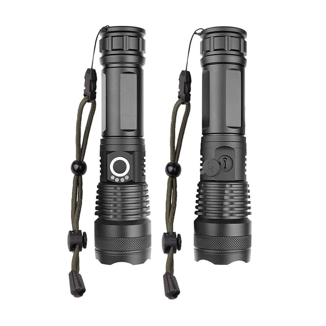Dvkptbk Flashlight Puissant Xhp50 Flashlight DEL Usb Rechargeable Lampe Torche Lampe Frontale Essentiels de Camping