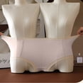 thumbnail image 4 of cfhntfmh Plus Size Panties for Women Soft High Waisted Full Coverage Briefs Breathable Color Block Seamless Underwear, 4 of 6