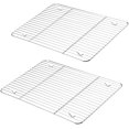 thumbnail image 1 of GFDYREE Cooling Rack Pack of 2, Stainless Steel Baking Racks for Baking Roasting Grilling Drying, Rectangle 15.3''x11.25''x0.6'', Oven & Dishwasher Safe, 1 of 7