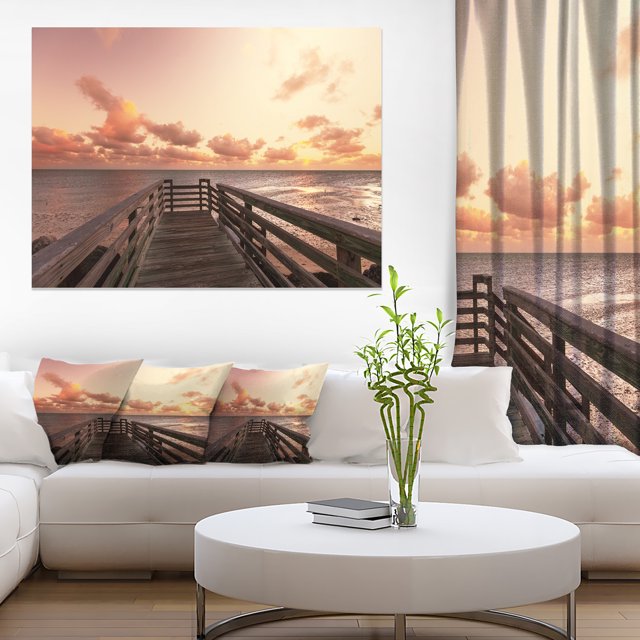 Boardwalk on Beach Wooden Pier