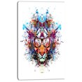 thumbnail image 2 of Colorful Tiger in Glasses - Animal Canvas Art Print, 2 of 3