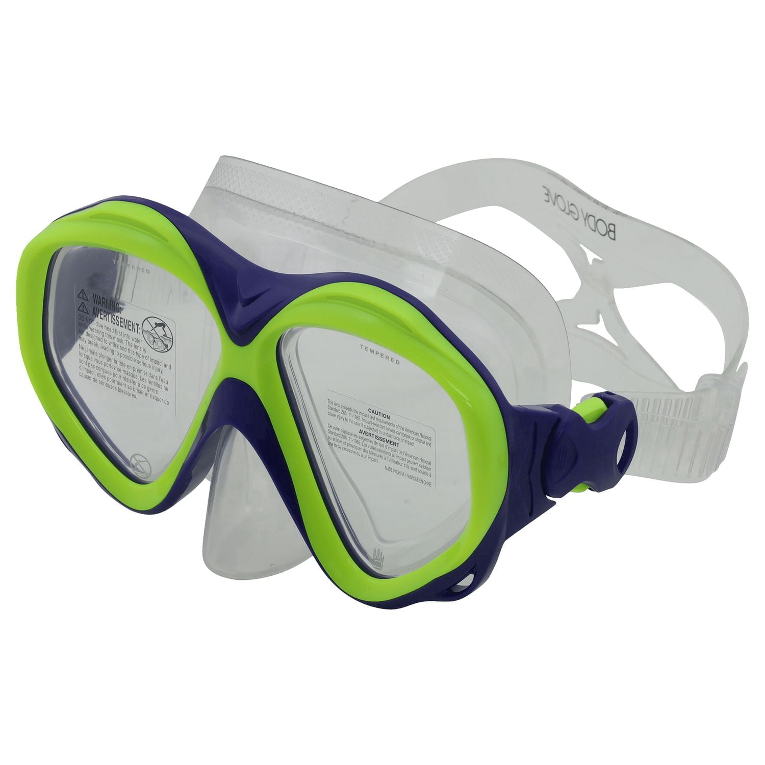 Masque de plongée Body Glove Nomad pour adulte