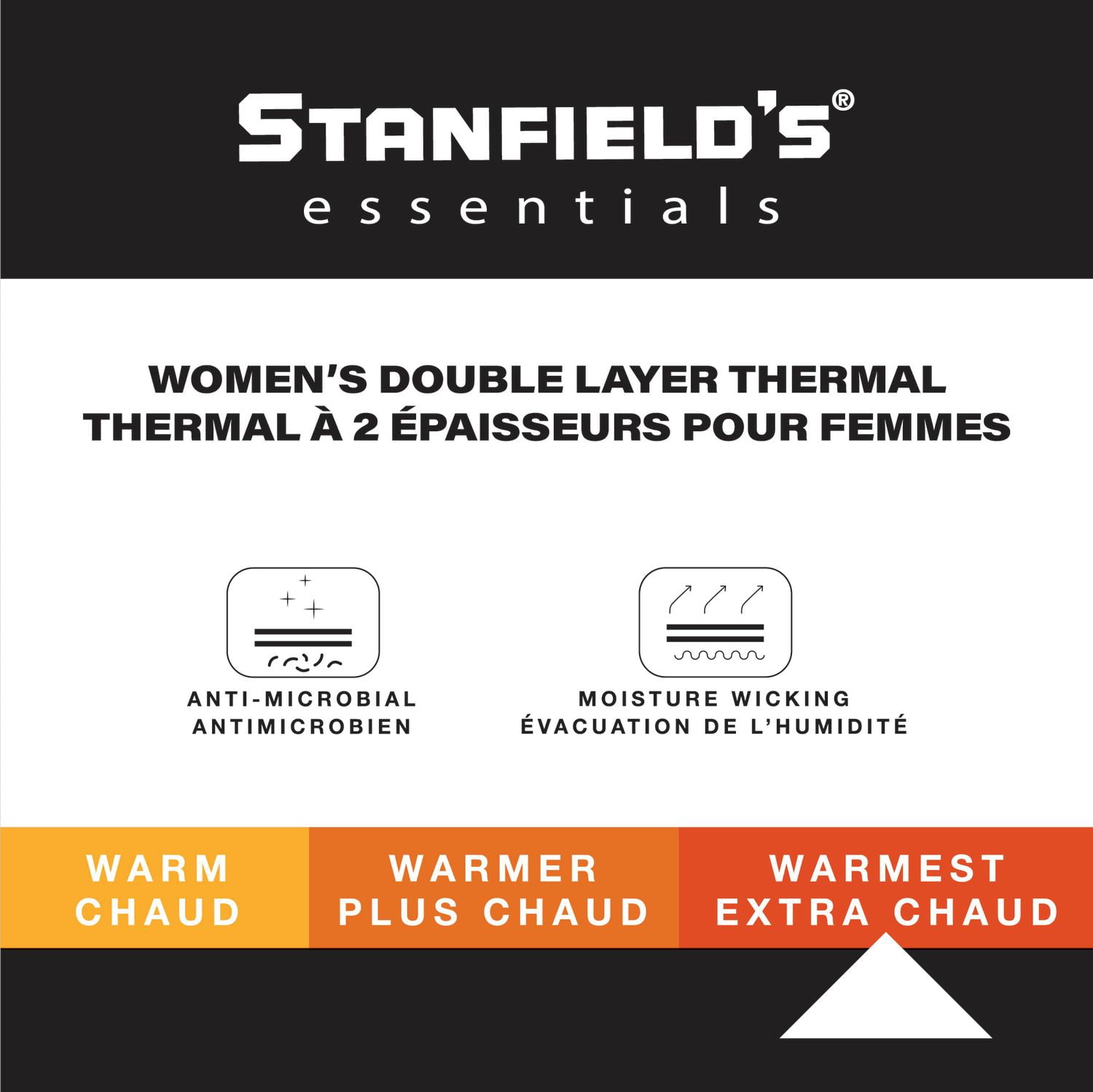 Stanfield’s Haut thermique à Col ras du cou pour femmes