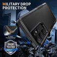 thumbnail image 3 of KOMI for Samsung Galaxy S25 Ultra Case with HD Screen Protector, 10 FT Military Grade Drop Protection, Anti-Slip Phone Case, Black, 3 of 5