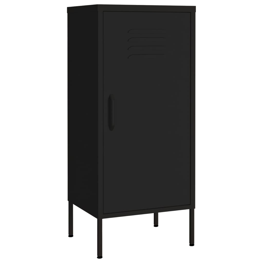 vidaXL Armoire de Rangement Noire 42,5x35x101,5 cm Acier