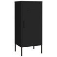 thumbnail image 1 of vidaXL Armoire de Rangement Noire 42,5x35x101,5 cm Acier, 1 of 5