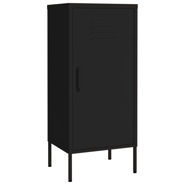 vidaXL Armoire de Rangement Noire 42,5x35x101,5 cm Acier
