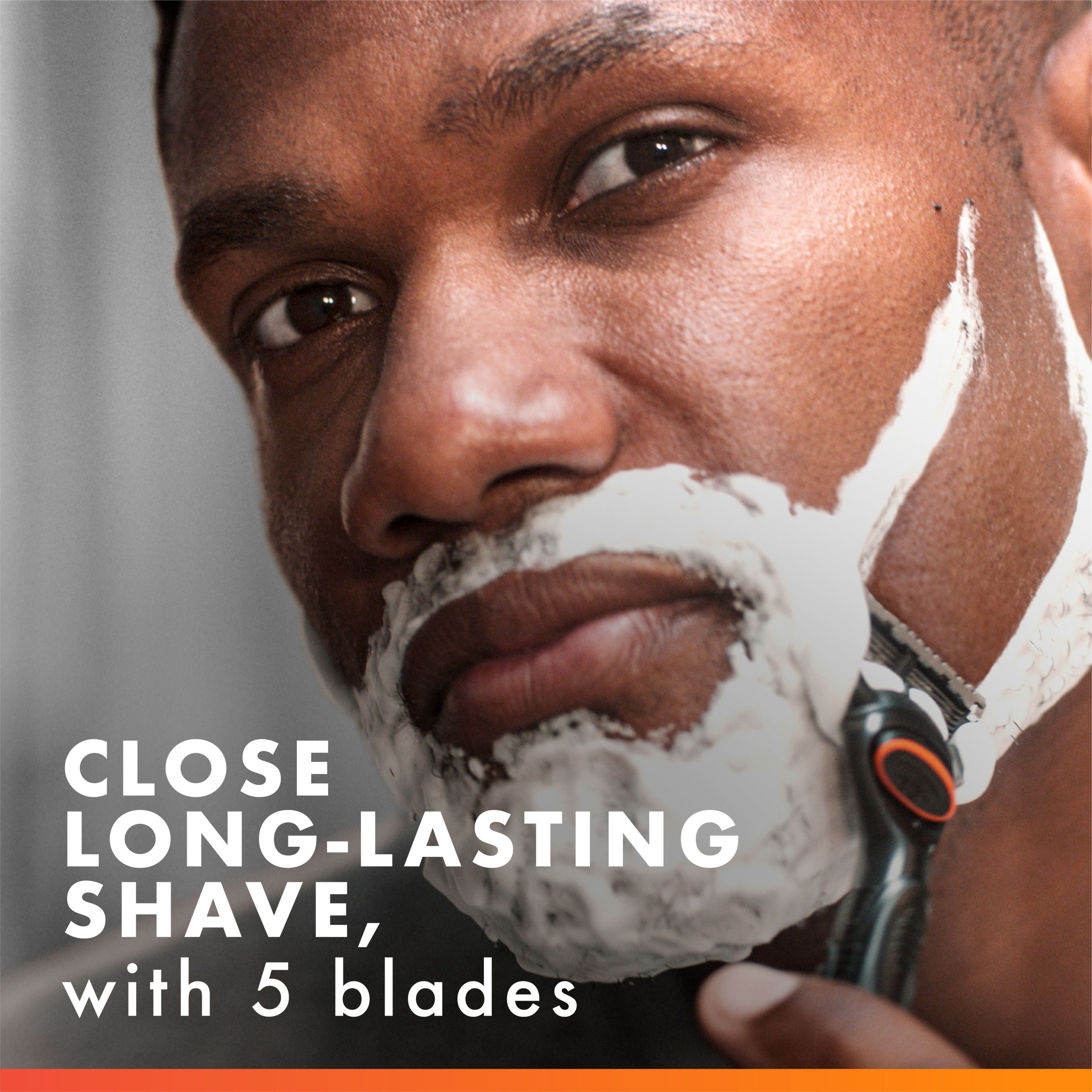 Gillette Fusion5 Power Recharges de Rasoir pour Hommes Cartouches de Rasoir, Bande Lubrifiante Plus Grand, Tondeuse de Précision, Lames de Rasoir à 5 Lames pour un Rasage de Près