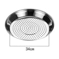 thumbnail image 2 of EGNMCR Casserole en Fer Plateau de Cuisson à la Vapeur en Acier Inoxydable Plateau Plateau Support de Cuisson à la Vapeur à Eau Insert Polyvalent en Acier Inoxydable pour Casserole Support de Vapeur, 2 of 2