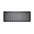 thumbnail image 1 of Air Return Grill 10″x30″ with holes & screws, faceplate Size 12" x 32-1/2" . Decorative cast aluminum HVAC vent cover, powder-coated, repaintable, Tudor Mushroom design (VR100)., 1 of 8