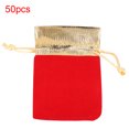 thumbnail image 3 of YLSHRF Jewelry Velvet Bag, Drawstring Pouch, 50pcs Girls Women For Home Office, 3 of 8