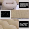 thumbnail image 3 of YUMILI Ensemble de Matelas de Lit Gonflable - Intérieur Extérieur Camping Voyage Siège Arrière de Voiture Coussin de Lits Gonflables de Voiture Matelas Gonflable, Beign/Noir(Beigner), 3 of 14