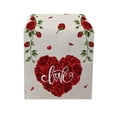thumbnail image 1 of Saint-Valentin Mariage Rouge Drapeau de Table de la Saint-Valentin Déco Maison Nappe Imperméable Napperons de Fête de Mariage, 1 of 4