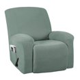 thumbnail image 4 of Housse Extensible pour Fauteuil Inclinable, Housse de Sofa, Meuble avec Bas Élastique, Housse Extensible en Jacquard Spandex pour Fauteuil Inclinable Vert, 4 of 6