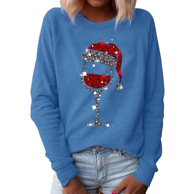 2025 Haut O Imprimé Chandail T-Shirt pour Femmes Blouse Décontractée Col Long Col Roulé Perlé Manche de Noël Manche Longue pour Femmes