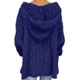 thumbnail image 4 of RKSTN Sweaters for Women Fashion Loose Large Size Color Hood Long Sleeves Sweater Tops Fall Sweaters, 4 of 7
