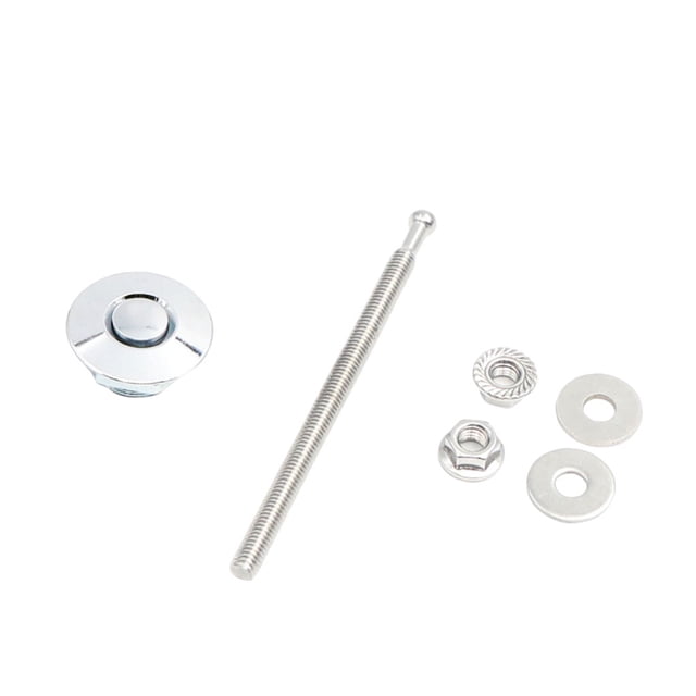 Ruiboury Lightweight Hood Lock For Car Modification Security Sleek Affordable Electroplated silver DP17-32 2Set
