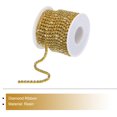 thumbnail image 3 of Unique Bargains 10 Yard 4mm Crystal Rhinestone Diamond Close Chain Trim Trimming Claw Cup Chain for Sewing, Crafts,Light Yellow, 3 of 5