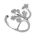 thumbnail image 1 of XZNGL Diamond Ring Butterfly Leaf Flower Diamond Ring Latest Ladies' Trend Ring, 1 of 2