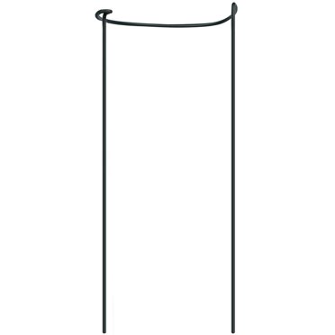 Anneau de Support Demi-Rond pour Plantes, Piquet de Support pour Plantes d'Intérieur Installation Facile