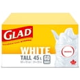 thumbnail image 2 of Glad White Garbage Bags - Tall 45 Litres -, 2 of 6