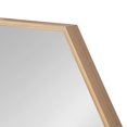 thumbnail image 3 of Kate and Laurel Rhodes Modern Hexagon Wall Mirror, 30 x 30, Natural Teak, Chic Geometric Mirror for Wall, 3 of 7