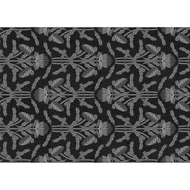 Ahgly Tapis Rectangulaire Lavable en Machine Intérieur Transitionnel Gris Fumé, 7 Pieds x 9 Pieds