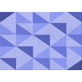 thumbnail image 1 of Ahgly Company Machine Washable Indoor Rectangle Transitional Jeans Blue Area Rugs, 5' x 7', 1 of 7
