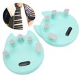 thumbnail image 4 of Doigts Exerciseur, Portable Cyan ABS Silicone 2Pcs Piano Finger Trainer Durable pour la Correction de la Posture, 4 of 8