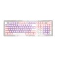 thumbnail image 4 of Keyboard Keycaps, Exquisite Workmanship 108 Keys Custom Keycaps OEM Height  For 87 Keys Keyboard Purple Pink White, 4 of 8