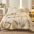 thumbnail image 1 of Thickened Raschel Blanket Winter Warm Wedding Blanket Double-sided Fleece Office Nap Blanket Double-layer Blanket Gift Blanket, 1 of 4
