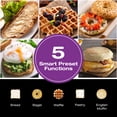 thumbnail image 4 of Salton Stainless Steel Touchscreen Long Slot Toaster – 4 Slice | Digital Controls with Timer | 6 Shade Settings | Bread, Bagel, Muffin, Waffle & Pastry Modes | Memory Function (ET2163), 4 of 8