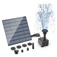 thumbnail image 1 of 2.5W Solar Fountain Pump,with 6Nozzles And 4ft Water Pipe,Solar Powered Pump For Bird Bath,Pond,Garden And Other Places ,Multi-Install Methods, 1 of 7