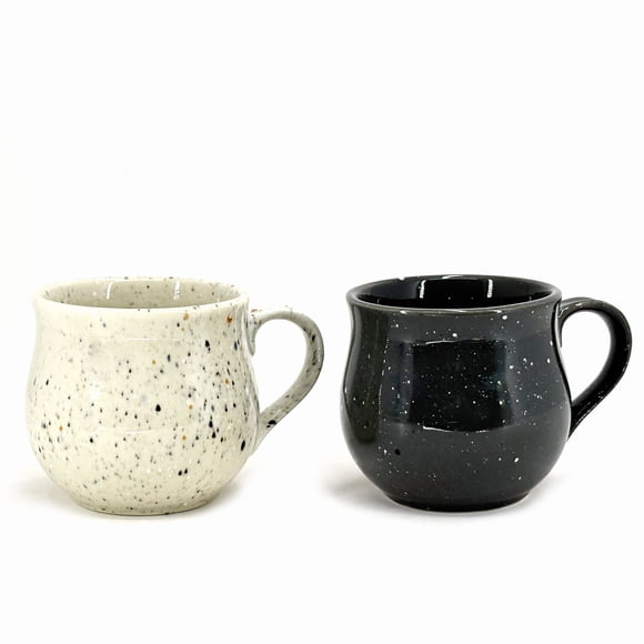 Ma Maison Tasses Tachetés, Jeu de 2, 480ml, Grès