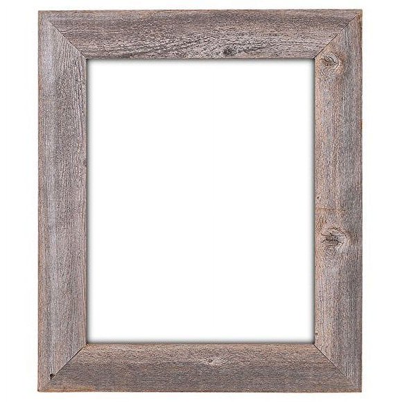 16x20 - Cadre Mural en Bois de Grange Rustic Récupéré Extra Grand de 3,5 Pouces - Sans Plexiglas Ni Arrière
