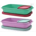 thumbnail image 1 of Tupperware Plastic Lunch Box 590 ml Pack of 2 with 4 Container (Multicolor), 1 of 2