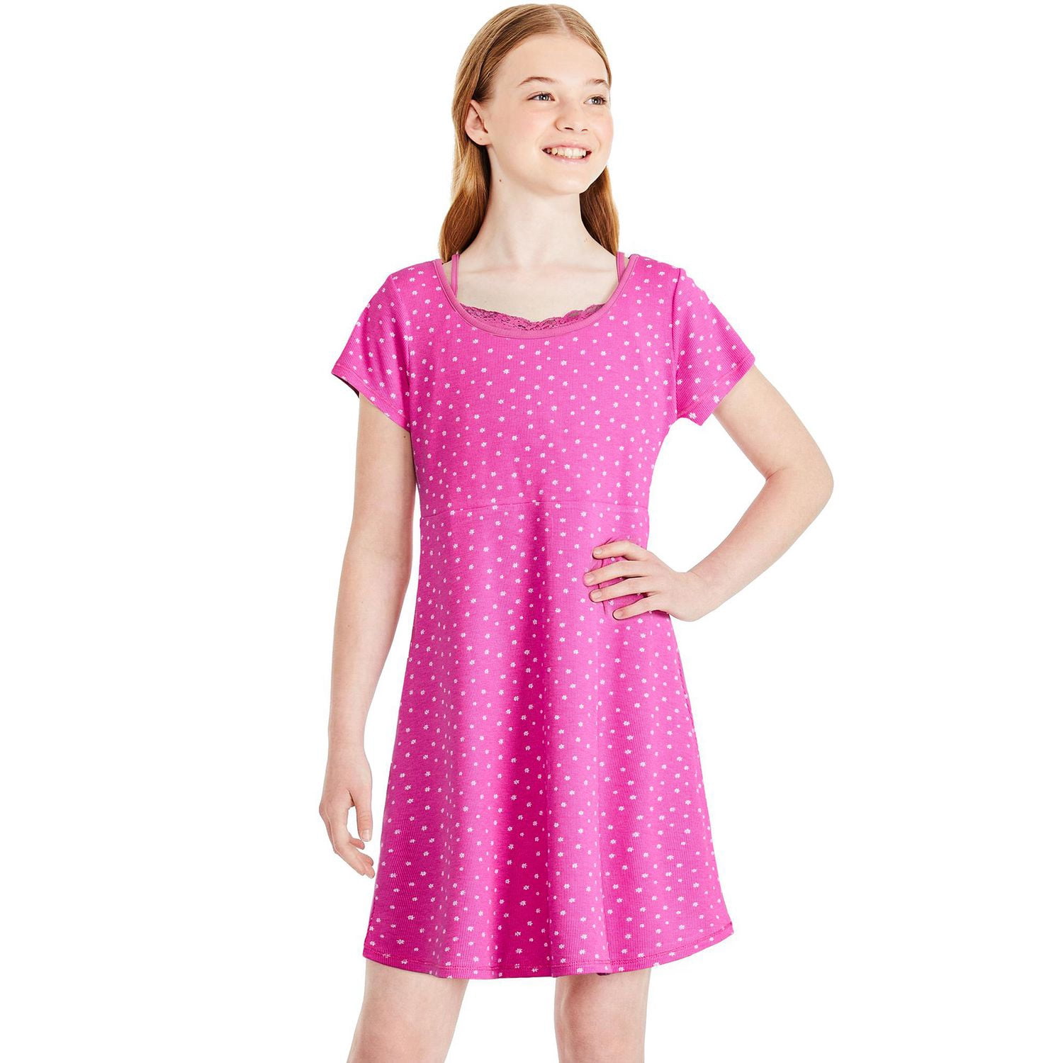 George Girls' Printed Fooler Dress