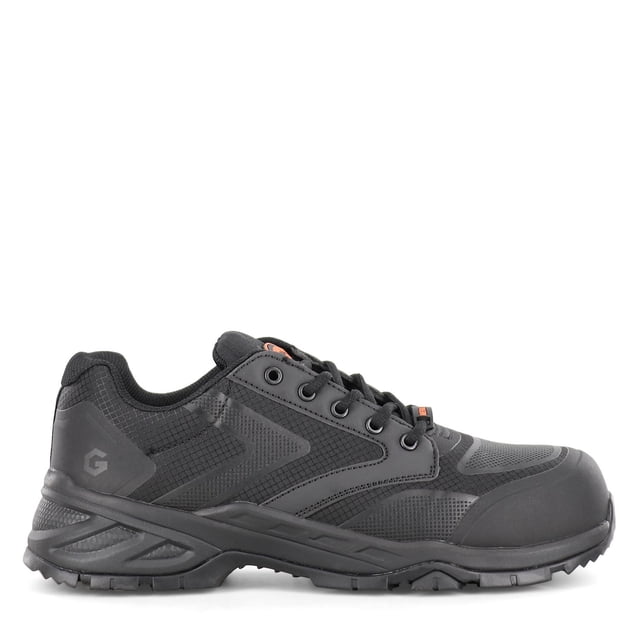 JB Goodhue Rocket Lo 16110 Men's Safety Work Shoes, Black/Grey, Triple Wide