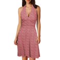 thumbnail image 1 of Women Summer Sleeveless Neck Women Long Dress Spring Boho Floral with Lady Summer Dress Pocket Elastic Waist Ruffle Sundresses for Women Casual Summer Midi Length Mini Dresses, 1 of 5