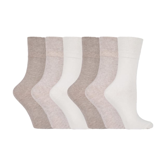 Gentle Grip - 6 Pairs Ladies Gentle Grip Non Elastic Socks