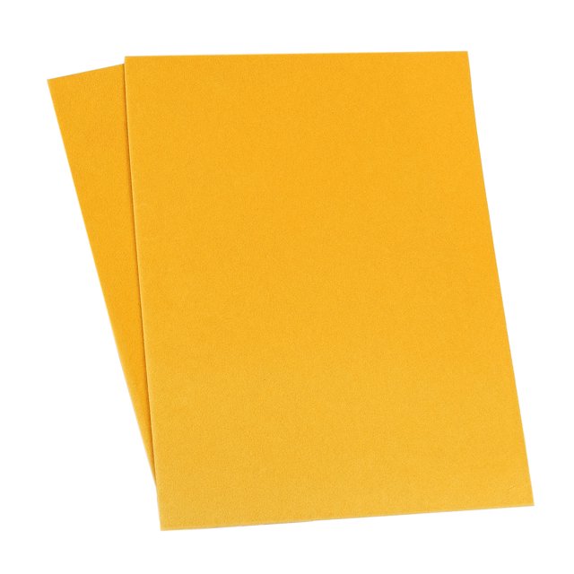 Unique Bargains Self-Adhesive Velvet Patches Repair Patches Yellow 2 Pack