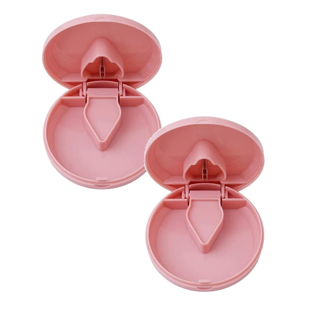 Oleegame 2PC Produce Storage Bolus Cutters For Small Or Large Bolus Dispenser Medicine Slicer Bolus Separator With Sharp Blades Pink