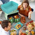thumbnail image 3 of Nilvkv Baking Tray Fryer Baking Tray Rectangular Double Joint Special Fryer Pad 8.5-Inch, 3 of 4